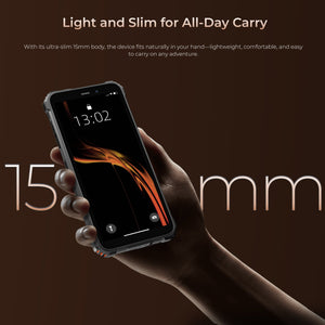 Oukitel G3 rugged smartphone with slim and lightweight body for easy carrying
