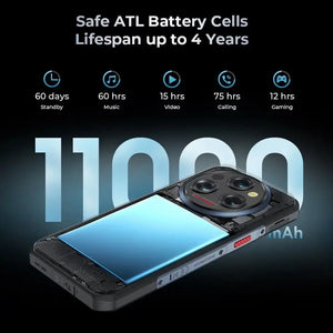 Oukitel WP35 5G rugged phone with 11000mAh big battery for long-lasting power and outdoor use