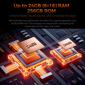 Oukitel WP53 Pro 4G rugged smartphone with large storage: 12GB RAM and 256GB storage for high performance and ample data capacity