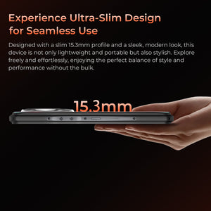 Oukitel WP55 5G rugged phone with ultra slim design, sleek and ergonomic for comfortable handling