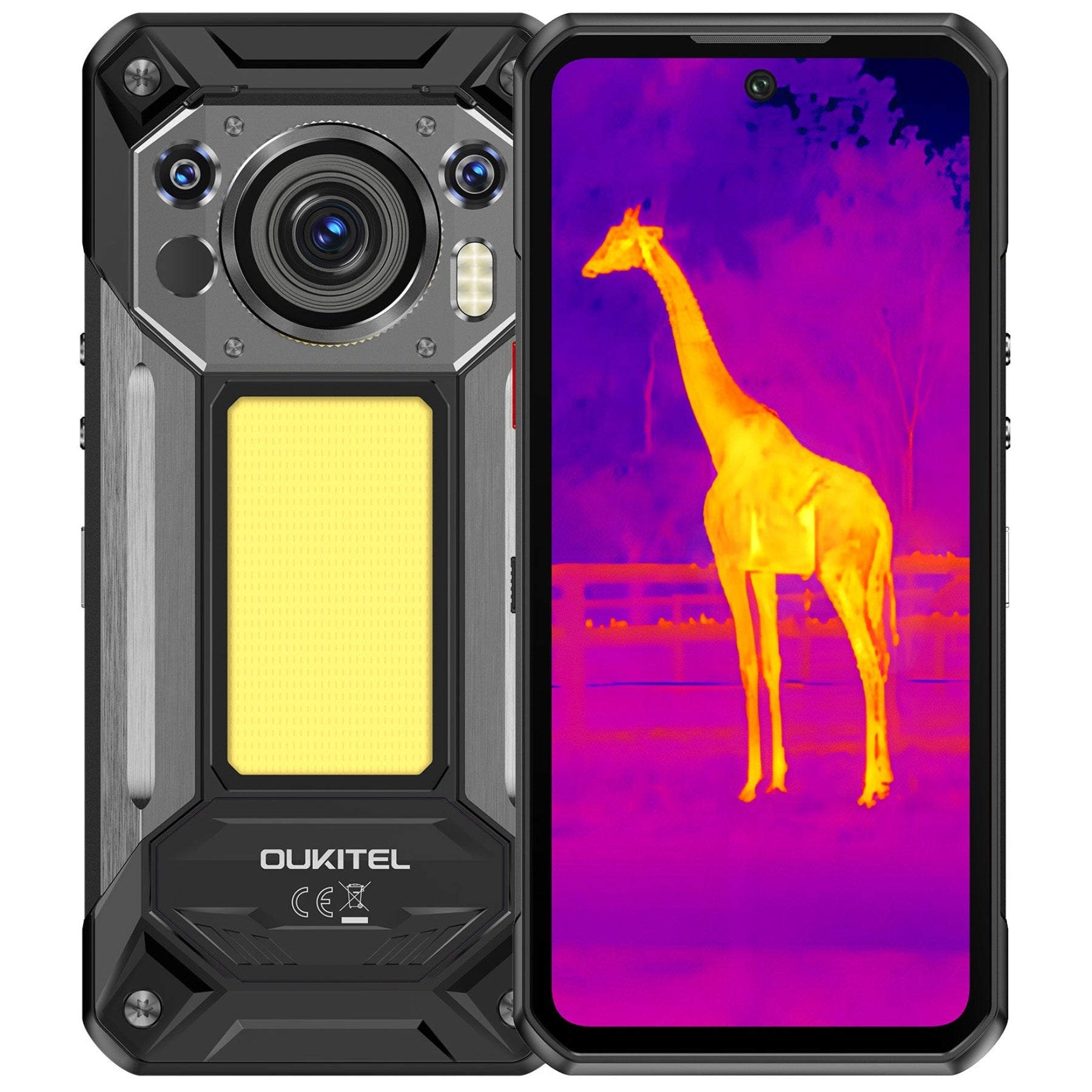 OUKITEL WP500 Ultra Thermal Imaging 5G Rugged Phone 6.78'' FHD+ Display 10,000mAh Big Battery 108MP Camera Android 16(12GB+1TB)