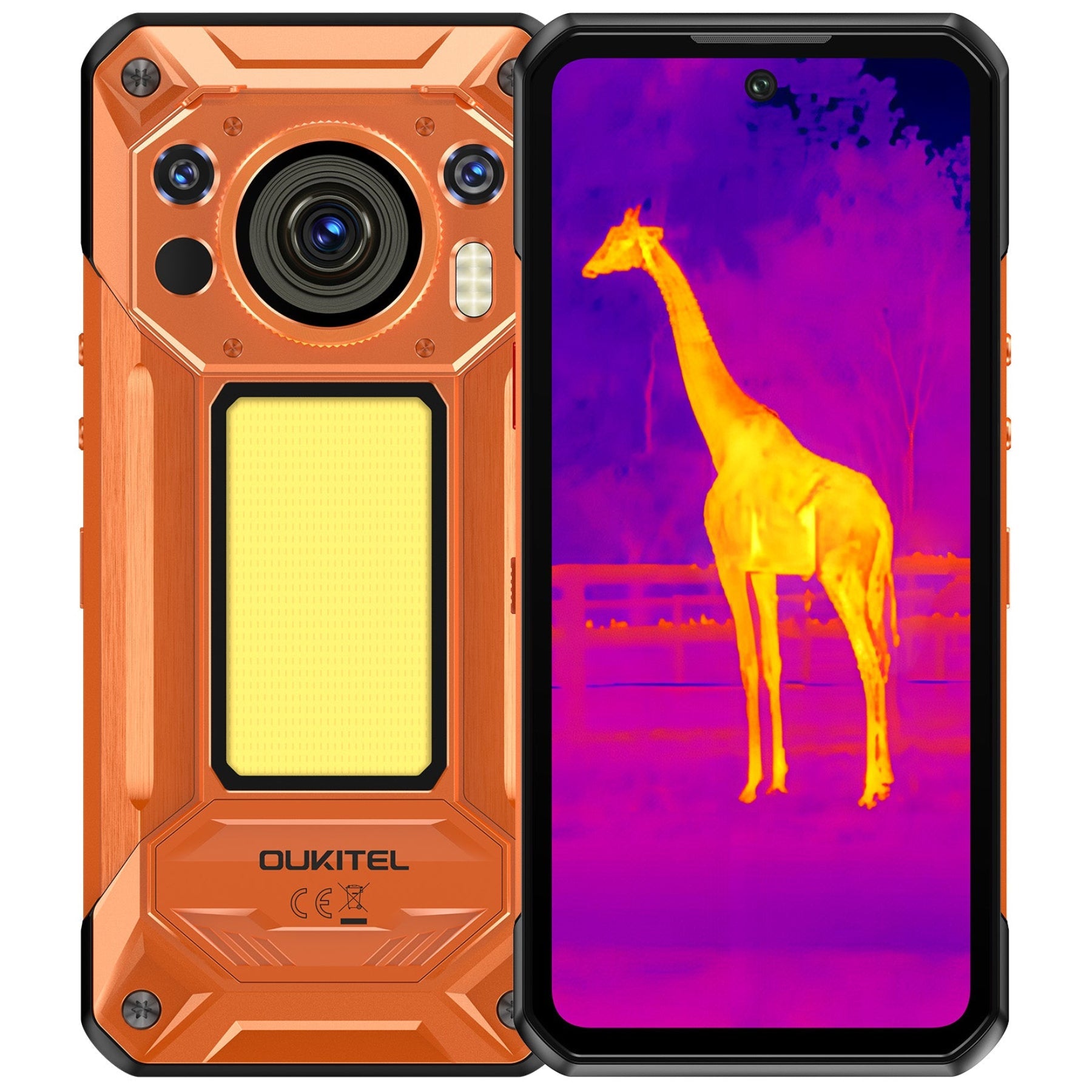 OUKITEL WP500 Ultra Thermal Imaging 5G Rugged Phone 6.78'' FHD+ Display 10,000mAh Big Battery 108MP Camera Android 16(12GB+1TB)