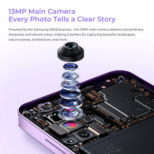 Oukitel C2 smartphone with 13MP main camera powered by Samsung S5K3L8 sensor for sharp and vibrant photos