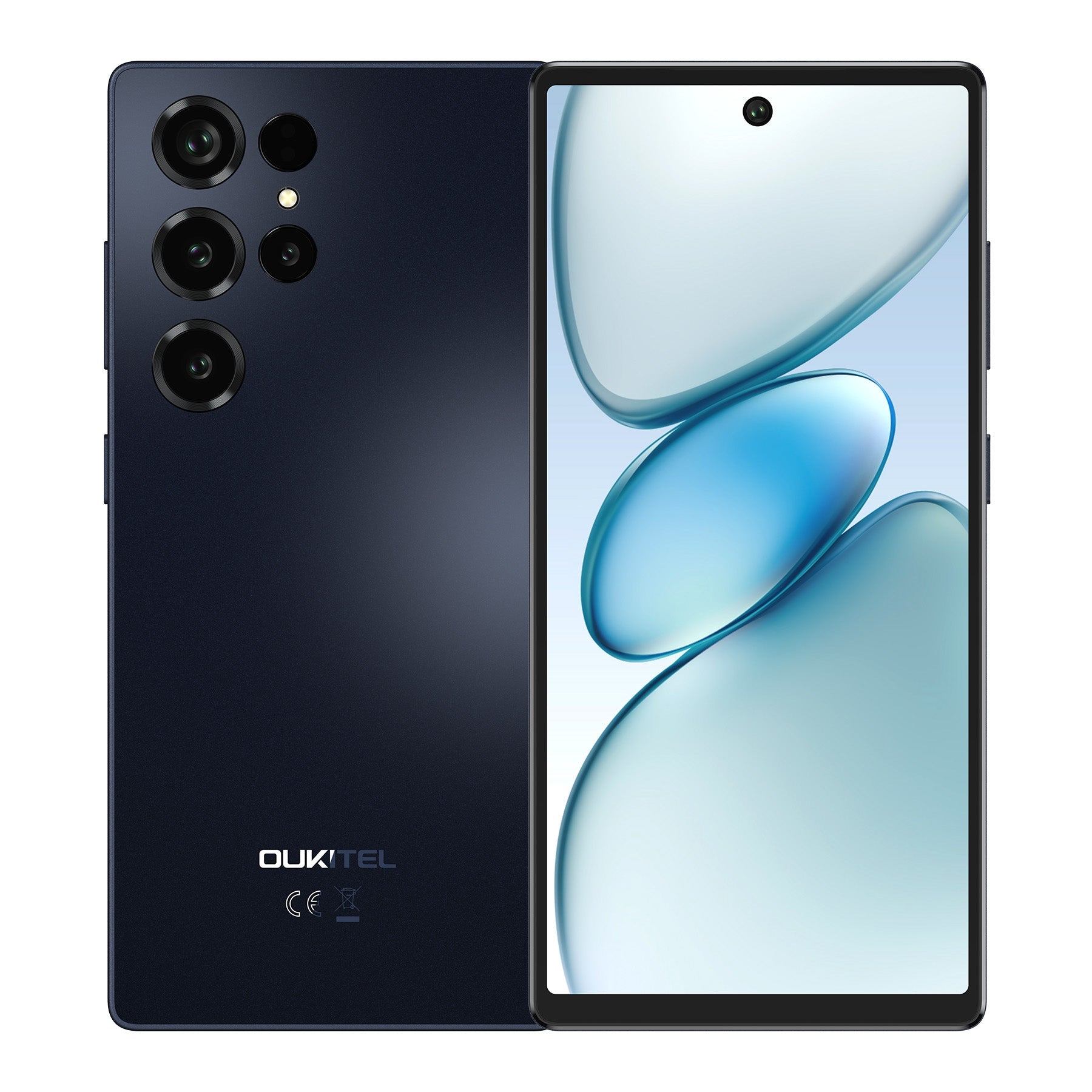 OUKITEL C66 in sleek black offers exceptional performance with a 6.73" display, 24GB RAM + 512GB ROM, and a 5000mAh battery for all-day use.