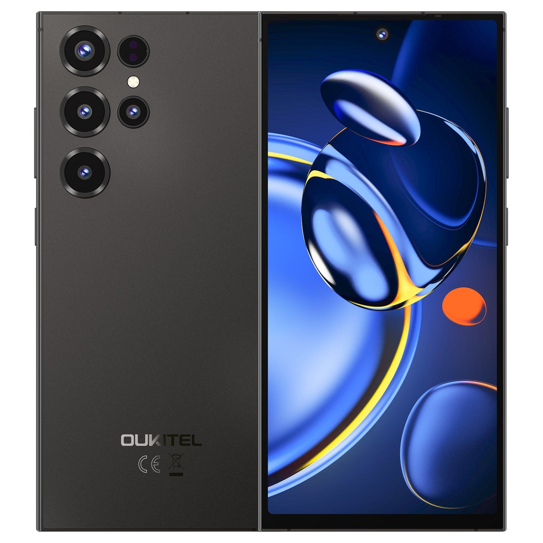 OUKITEL C67 smartphone in black