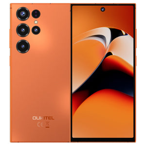 OUKITEL C67 smartphone in orange