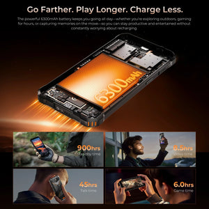 Oukitel G3 rugged smartphone with 6300mAh big battery for long-lasting power