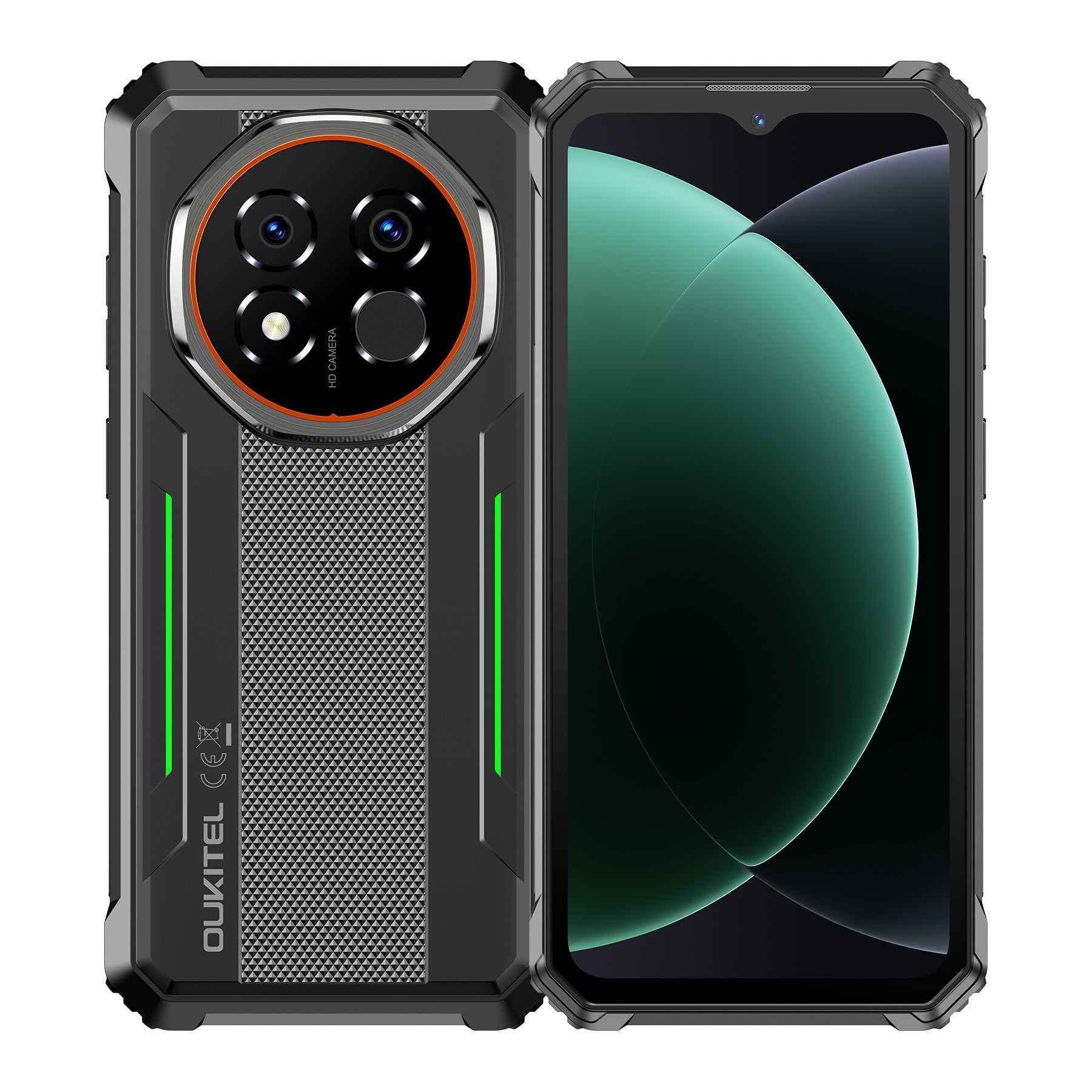 OUKITEL G6 rugged smartphone with a powerful 10,600mAh battery, 64MP main camera, up to 24GB RAM, and 256GB ROM. Features Android 16, smooth 1080p video, and reverse charging for other devices. MIL-STD and IP69K certified for durability and water resistance.