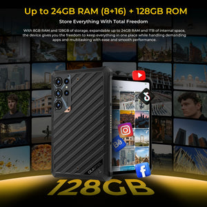 OUKITEL RT11 Rugged Tablet with up to 24GB RAM and 128GB storage for smooth multitasking and data storage