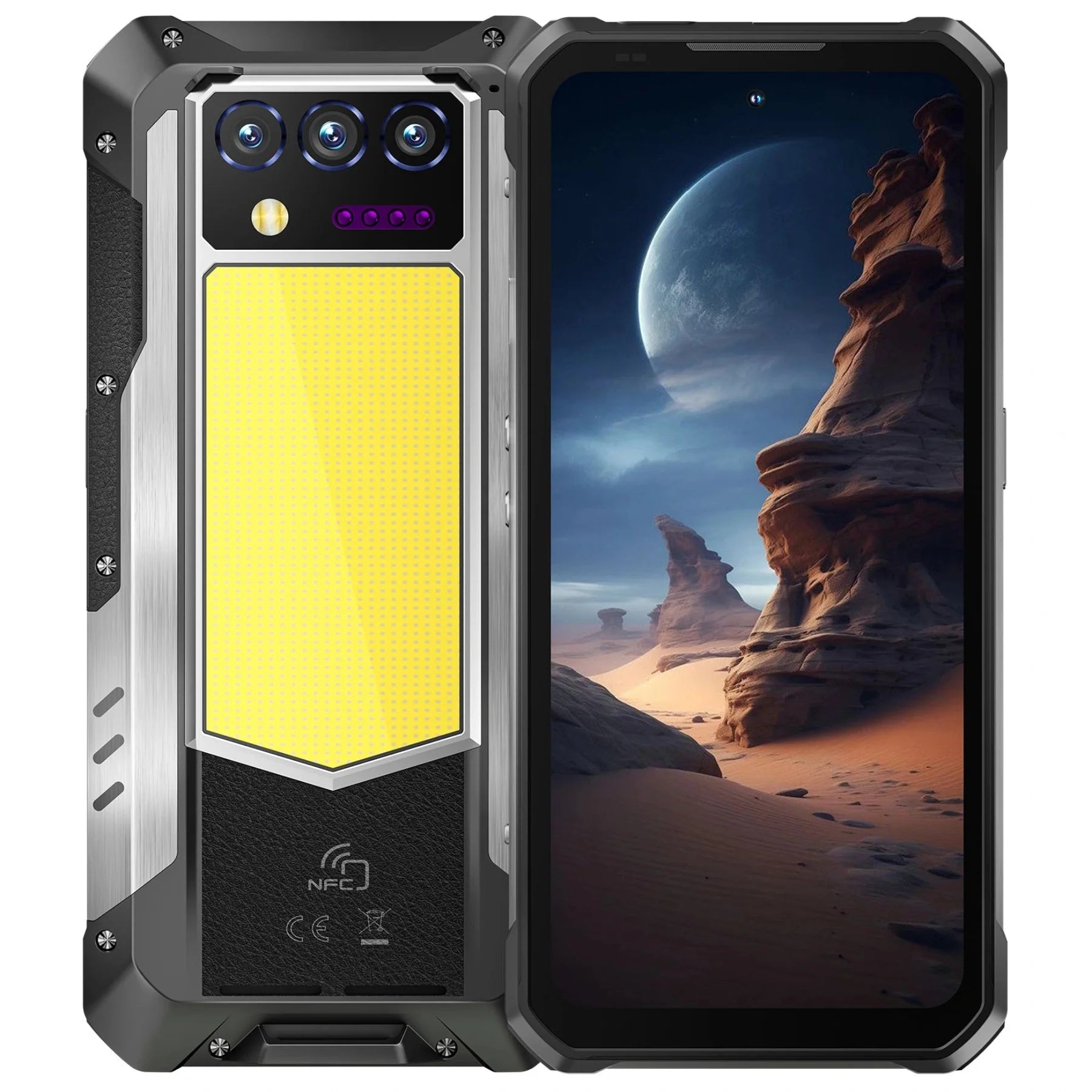 OUKITEL WP100 Plus - pancerny smartfon 4G, bateria 33000 mAh, latarka 1200 lm