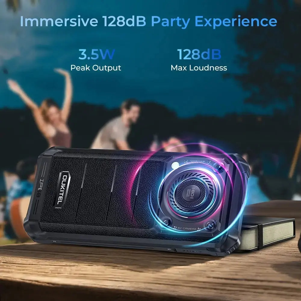 Oukitel WP36 4G rugged phone with 8D sound for immersive and high-quality audio experience