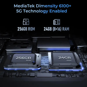 Oukitel WP36 4G rugged phone with MediaTek Dimensity 6100+ processor for high performance, fast processing, and smooth multitasking