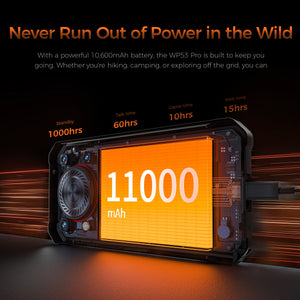 Oukitel WP53 Pro 4G rugged smartphone featuring 11000mAh battery for ultra-long-lasting power
